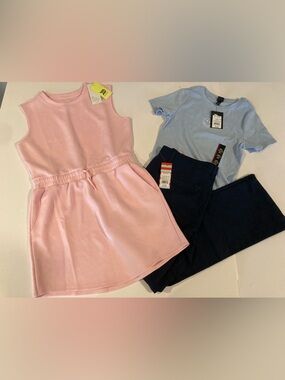 NWT Girls’ Clothes Bundle ~ Dress, Pants, Top ~ Size XXL 16/18 ~ 3 Pcs